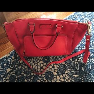 Kate Spade red cross body with front pocket